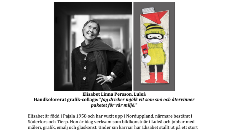 Faktablad: De norrländska konstnärerna som tolkar mjölkpaketet