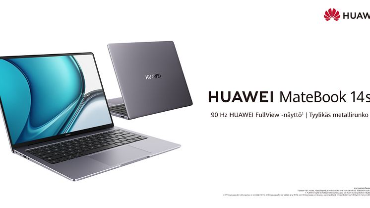  Huawei MateBook 14s on nyt myynnissä – parantaa käyttökokemusta ja tuottavuutta älykkäästi