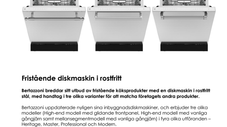 Fristående diskmaskin i rostfritt från Bertazzoni.pdf