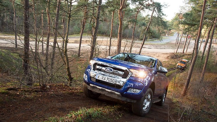 Neste generasjon Ford Ranger pickup med redusert forbruk, dristig design og avanserte teknologier