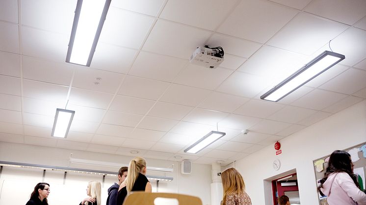 Ljudabsorberande undertak från Ecophon. 