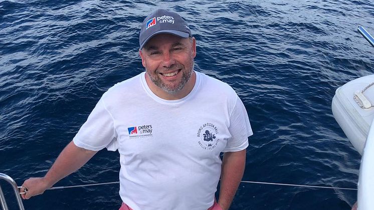 Craig Stanbury during the 2019 Peters & May Round Antigua Race, Antigua Sailing Week