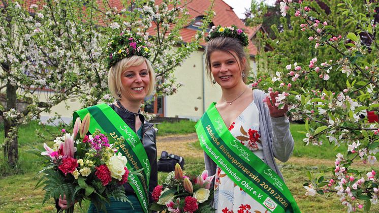 Blütenkönigin und Prinzessin 2019 - Foto Stadtverwaltung Mügeln