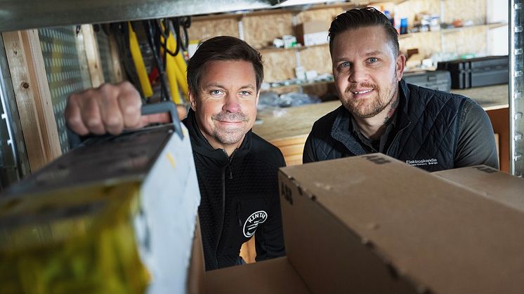 Magnus Gustafsson, Kinta och Tobias Bratt, Elektroskandia.