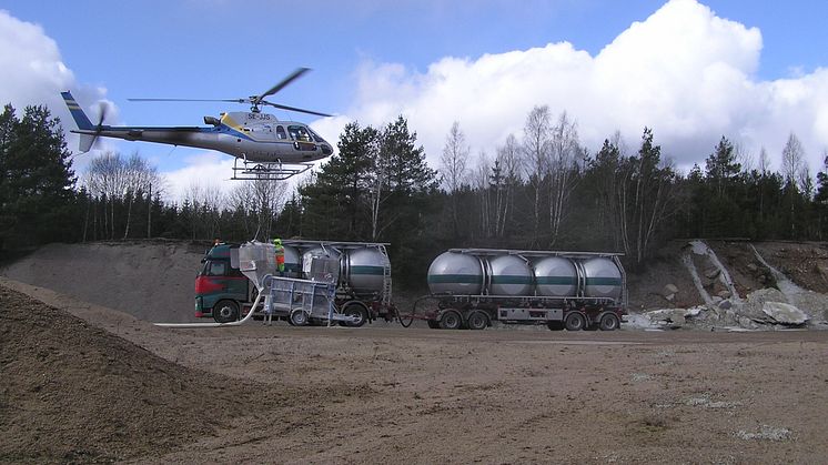 Sjöar och vattendrag i Ronneby kommun ska kalkas med helikopter 