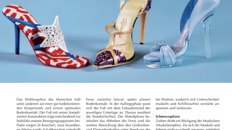 Vorfußprobleme: Absatz-gefährdet