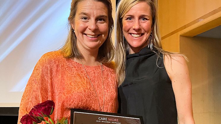 Marie Ohlsson (till vänster) är årets Silvastipendiat.