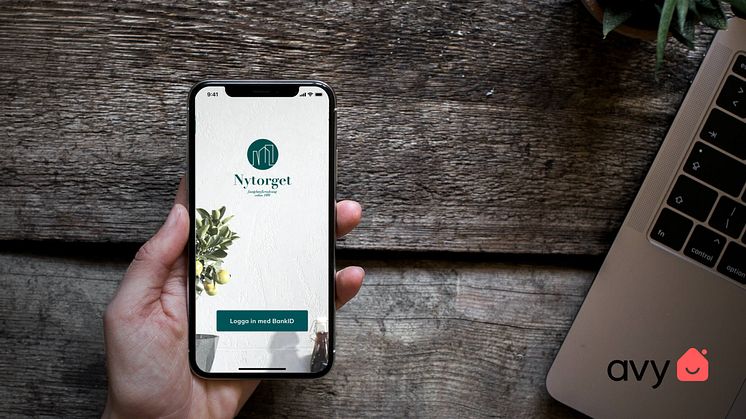 Nytorget Fastigheters boendeapp med bakomliggande teknisk lösning från Avy