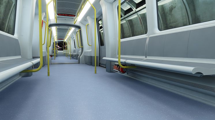 Copenhagen Metro, rendering of interiors