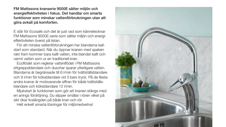 Miljösmart i kök och badrum