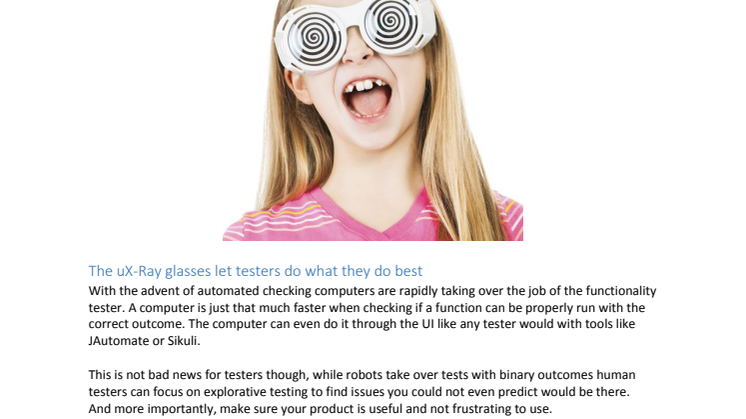 5 reasons to let your testing team put on their uX-Ray glasses