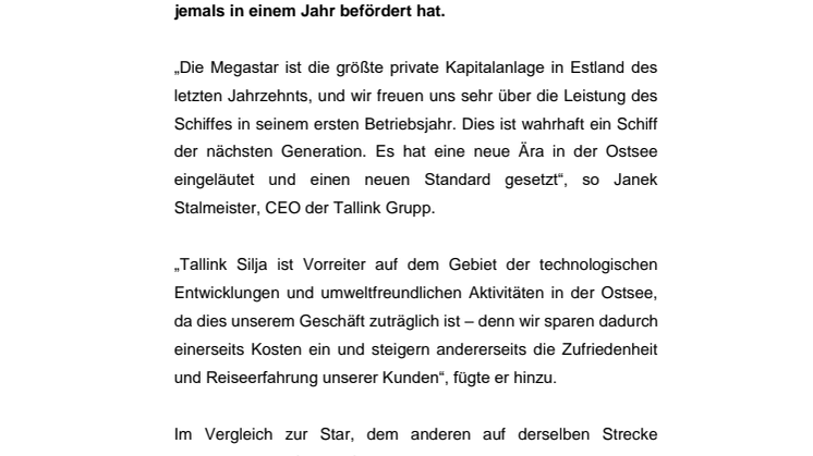 Rekordzahl zum Geburtstag: Megastar befördert in ihrem ersten Jahr 2 Millionen Fahrgäste
