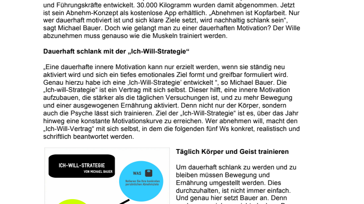 Motivations-Trainer und Fitness-Experte Michael Bauer mit  JETZT SCHLANK-App 