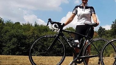 Sarah Breed, who is taking part in a charity ride for Bloodwise