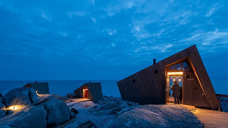 Panoramahyttene - med havet som nærmeste nabo