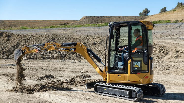 ​Nu släpps Caterpillars nya generation minigrävare i klassen 1-2 ton