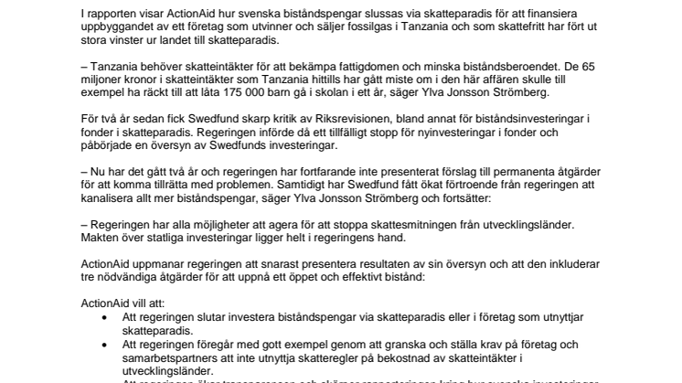 Svenska biståndspengar till skatteparadis