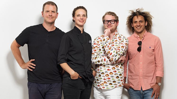 Jonathan Burns, Titti Qvarnström, Pierre Orsander och Sadoo Iskandarani. Foto: Christoffer Lomfors.
