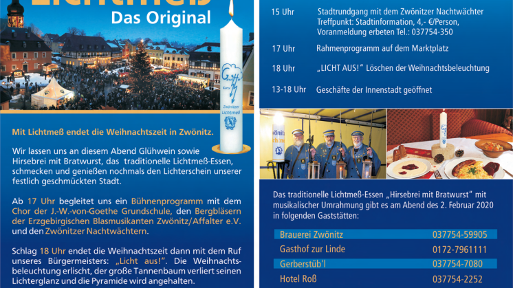 Zwönitzer Lichtmess 2020
