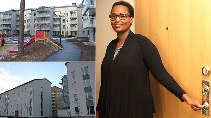 Eliane Hallén är en av hyresgästerna som flyttar in i nya kvarteret Cedern i Västerås