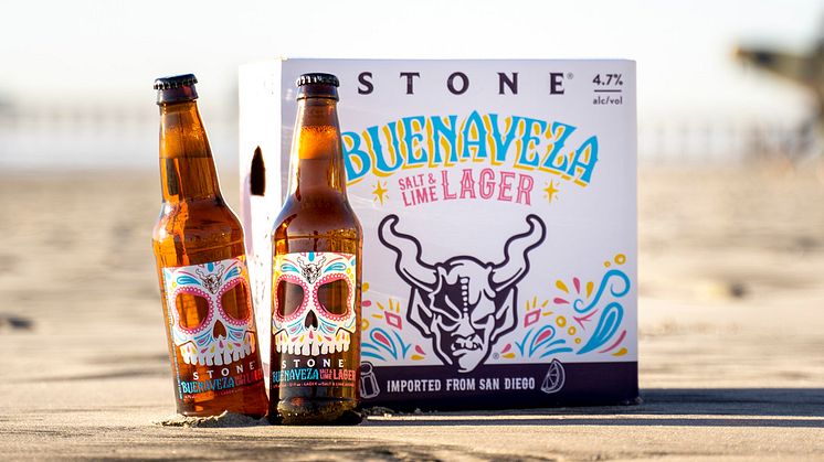 Stone Buenaveza Salt & Lime Lager har 4,7 % alkoholstyrka och kommer i 35,5 cl-flaska med artikelnummer 1221. Priset är 14:90 kr.