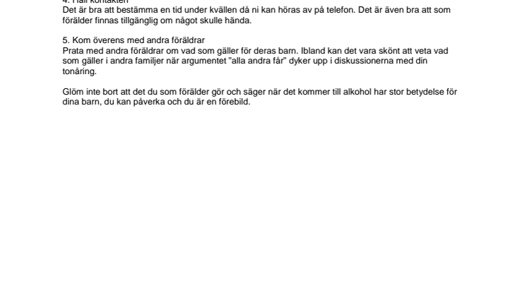 Fem konkreta tips på hur du pratar med din tonåring om alkohol