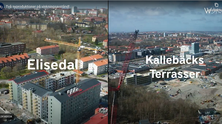 På var sin sida om Kungsbackaleden i Göteborg pågår två av Wallenstams nyproduktioner. Projektledarna för de båda nyproduktionerna kan med lite god vilja se och vinka till varandra på dagarna. 