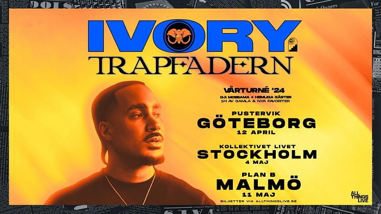 Ivory tillkännager turnédatum för 2024 – biljetter ute nu!