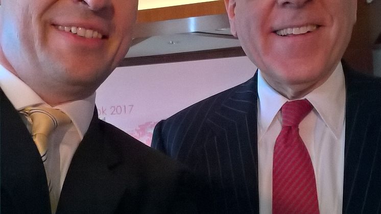 HBM's Mark Laudi meets Carlyle Group's David M. Rubenstein