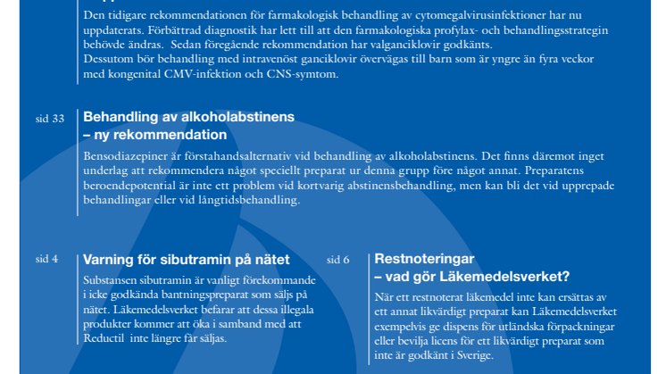 Information från Läkemedelsverket #2 2010