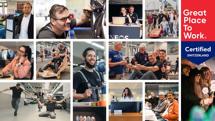 Hedin Automotive Schweiz erhält Great Place to Work Zertifizierung zum ersten Mal in der Schweiz.