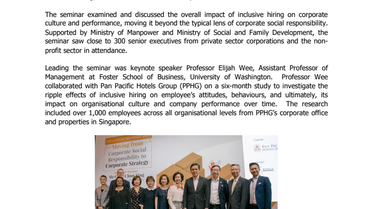 Inclusion Seminar Presented Positive New Findings That Impact Corporate Culture & Performance
