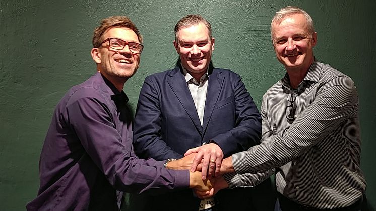 Mattias Goldman, Dan Larsson (KGK) och Jacob Lagercrantz (2030-sekretariatet).