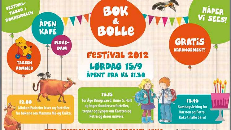 Velkommen til Bok & bolle-festivalen 2012!