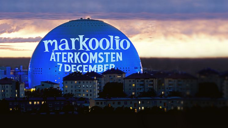 ​Markoolio återvänder till Globen - större party än någonsin!