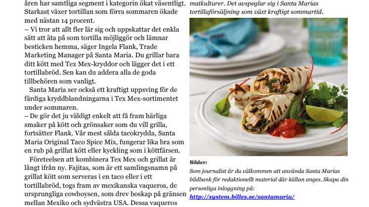 Allt fler äter Tex Mex från grillen