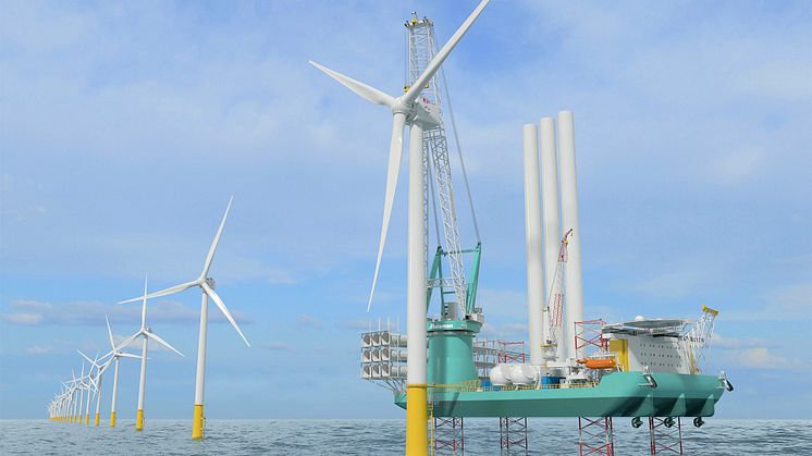 Equipped with Kongsberg Maritime systems, OIM Wind’s new vessel will, on completion, be capable of sustainably transporting and installing multiple sets of next-generation wind turbines