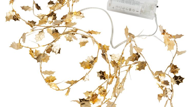 Guirlande lumineuse LED RIMFAXE L190cm doré a minuterie