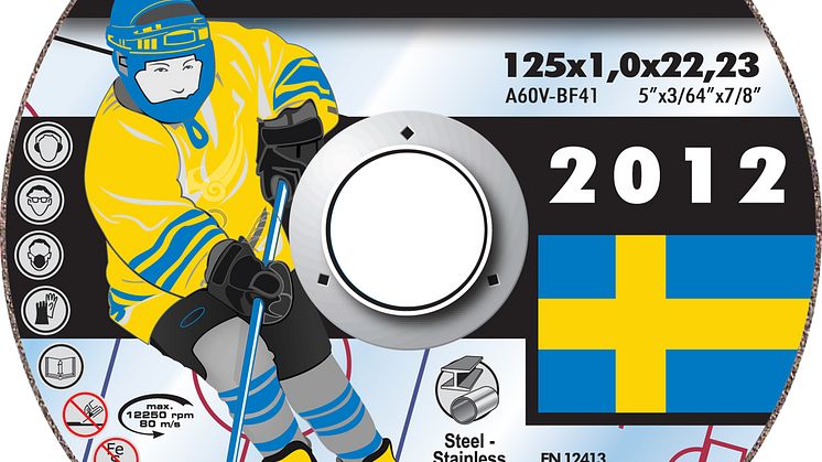 Specialkapskivor från Flexovit för Hockey-VM - kapskiva