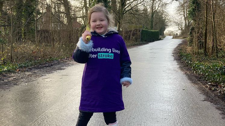 ​Barbridge four-year-old stroke survivor puts in the strides for the Stroke Association