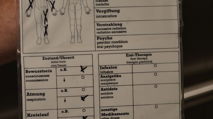 Verletzten Diagnose