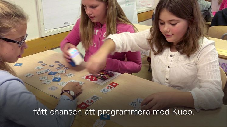 Femteklassarna på Sollentuna Musikklasser provar KUBO.