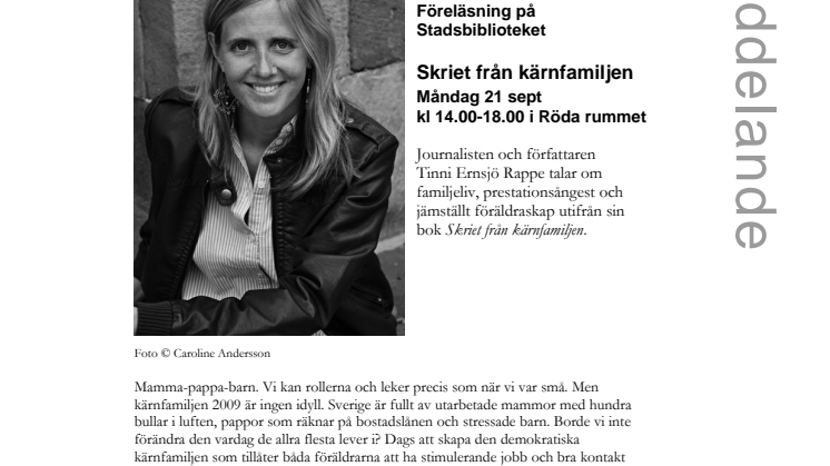 Stadsbiblioteket i Malmö: Skriet från kärnfamiljen