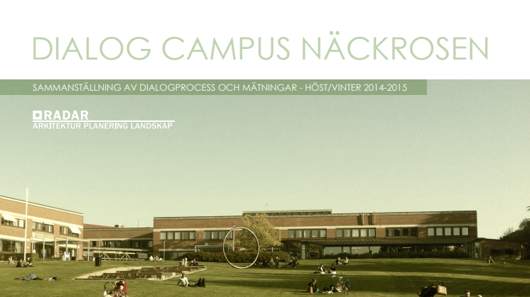 Rapport dialog Campus Näckrosen i Göteborg