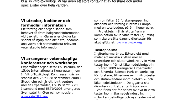 Om Expertrådet