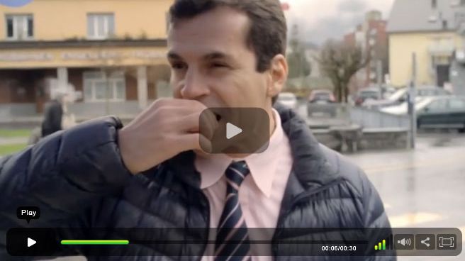 Kalles Kaviar-reklam: Kalles i Schweiz
