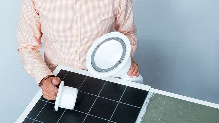 Håkan Fridvall, produktchef för golvbrunnar på Purus