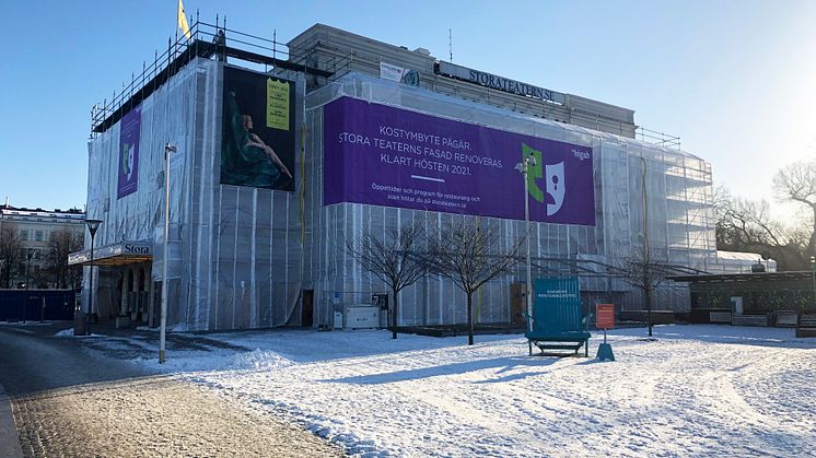 Stora Teatern - byggställningar