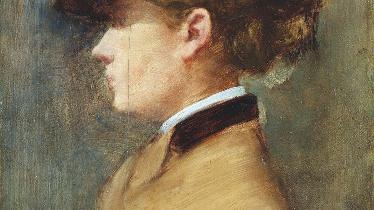 Gurlitt-Ausstellung. Jean-Louis Forain: Dame im Profil. 