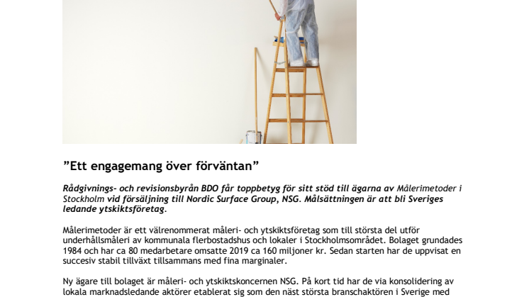 ”Ett engagemang över förväntan”